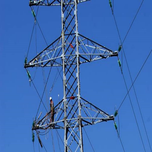 2.pylone 225kv 2 terne réseau electrique THT(très haute tension